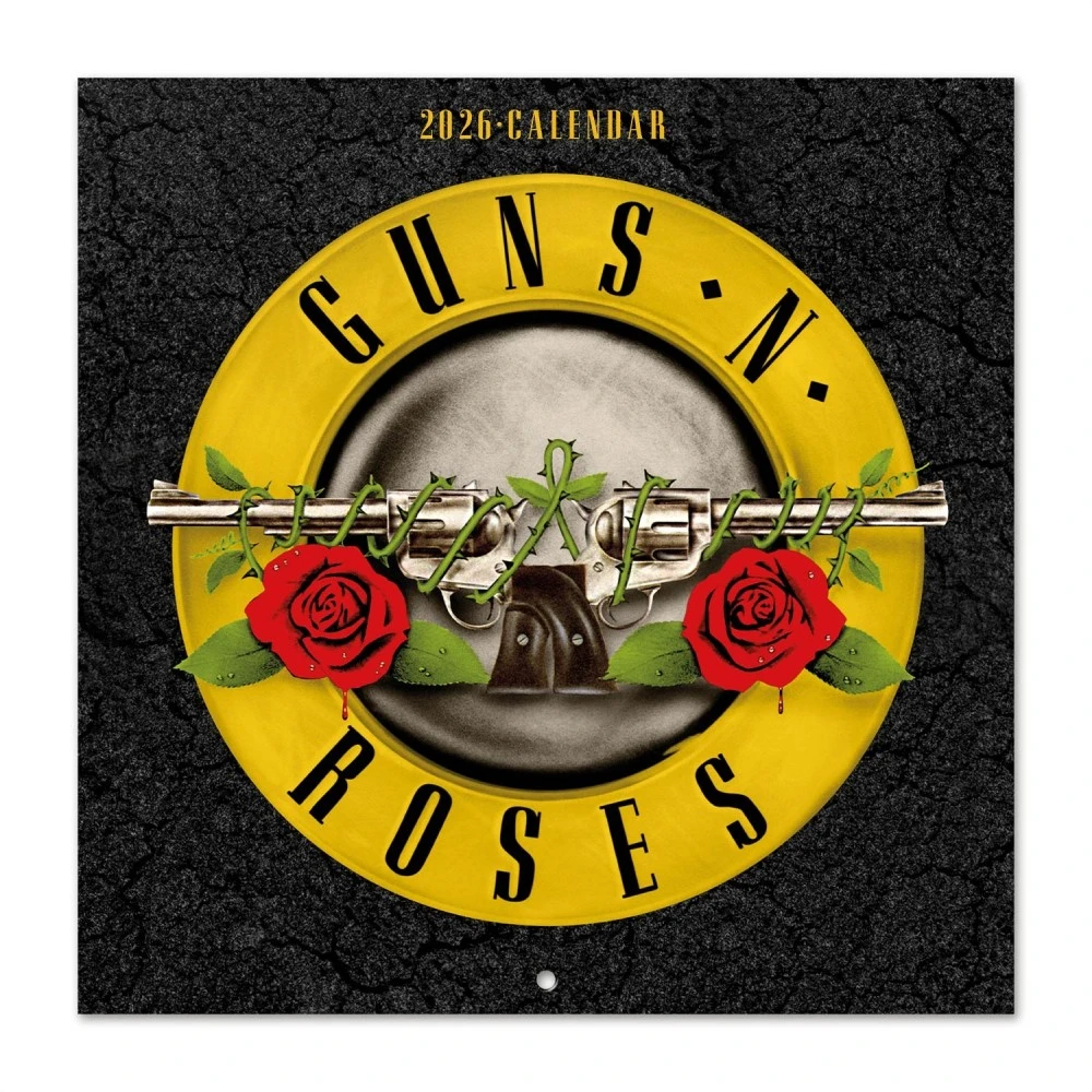 Merch Guns N Roses - Kalender 2026 30x30